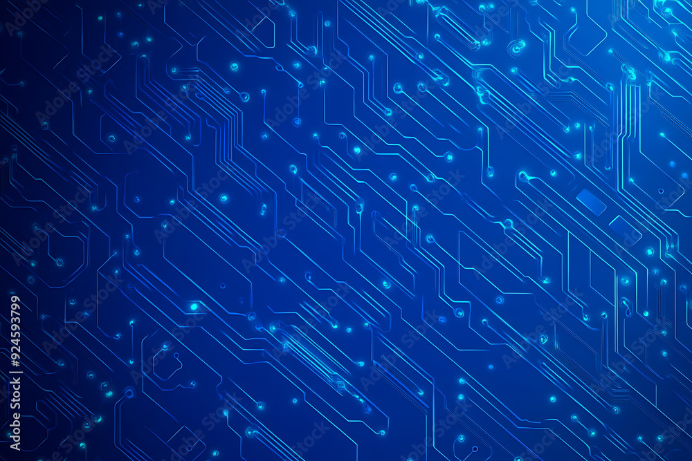 Futuristic vector illustration of a blue circuit board with intricate digital patterns, ideal for modern tech backgrounds and interfaces.
Futuristic vector illustration of a blue circuit board with intricate digital patterns, ideal for modern tech backgrounds and interfaces.