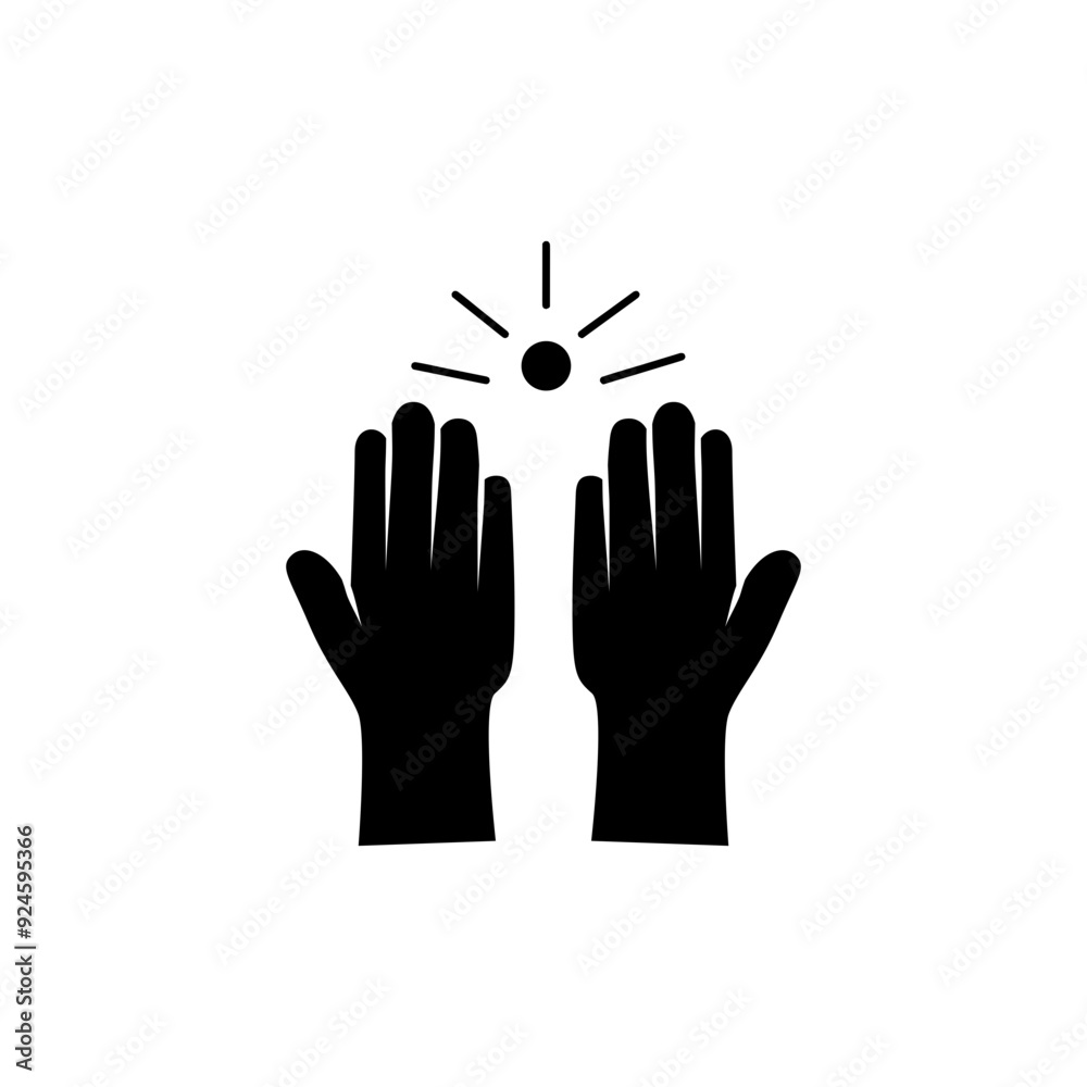 Obraz premium Heaven Solid Icon