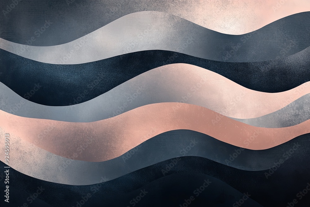 A painting of a wave with a pink and blue color scheme A painting of a wave with a pink and blue color scheme