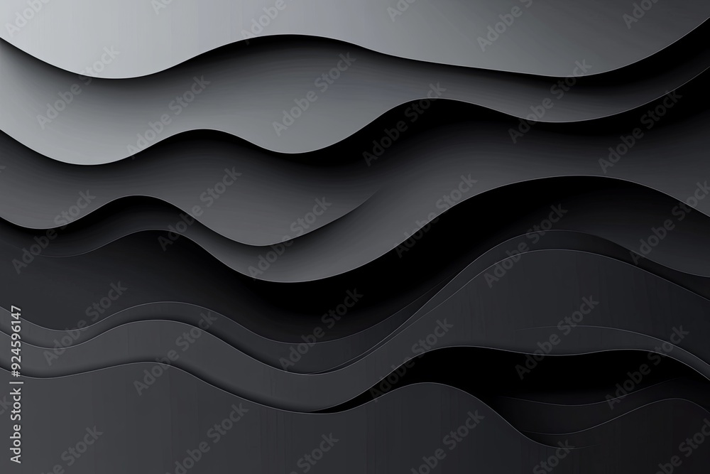 The image is a black and white drawing of a wave The image is a black and white drawing of a wave