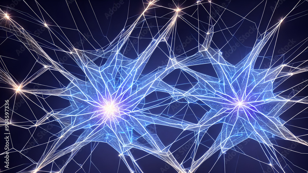 Sparkling Electric Web background 3d wallpaper Sparkling Electric Web background 3d wallpaper