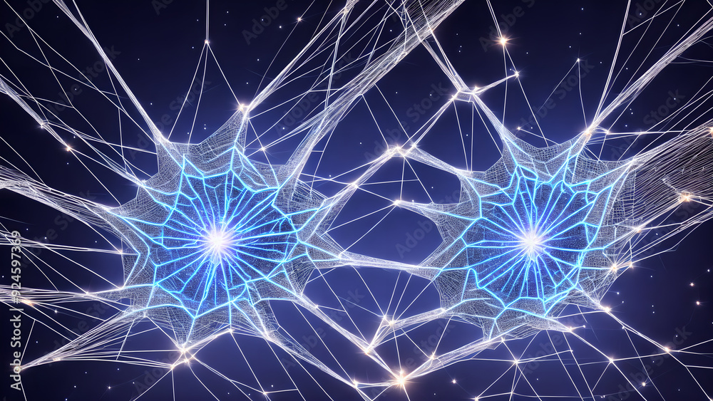 Sparkling Electric Web background 3d wallpaper Sparkling Electric Web background 3d wallpaper