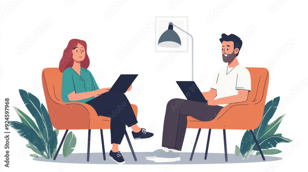 Psychologist helping a patient explore their anxiety, nurturing and supportive therapy Psychologist helping a patient explore their anxiety, nurturing and supportive therapy