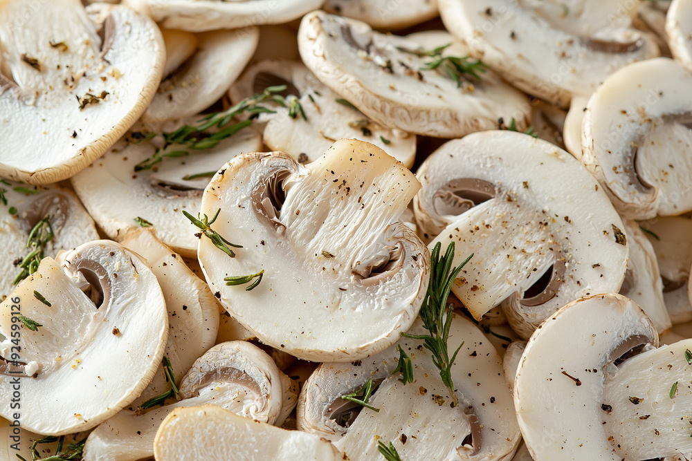 Mushroom Slices. fresh mushroom slices food background texture: mushroom, fresh, champignon, slice,, background Mushroom Slices. fresh mushroom slices food background texture: mushroom, fresh, champignon, slice,, background