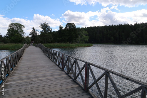 Photography Bridge over a lake in Sweden