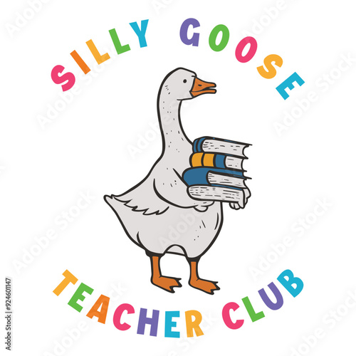 Funny Silly Goose Teacher Club SVG
