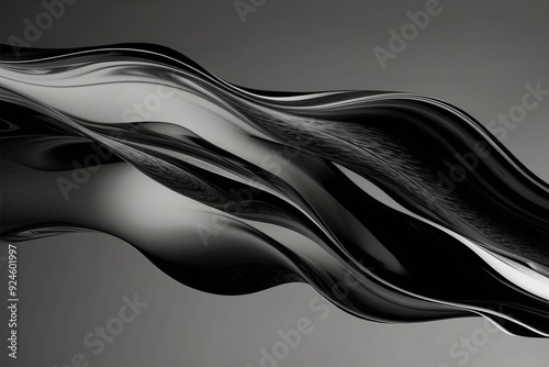 Dynamic Black and White Shadow Overlay with Fluid Distortion Effects