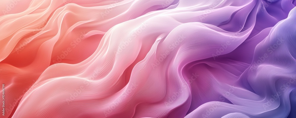 Obraz premium Abstract texture featuring flowing waves of vibrant colors, evoking a sense of tranquility and beauty in a digital art style.