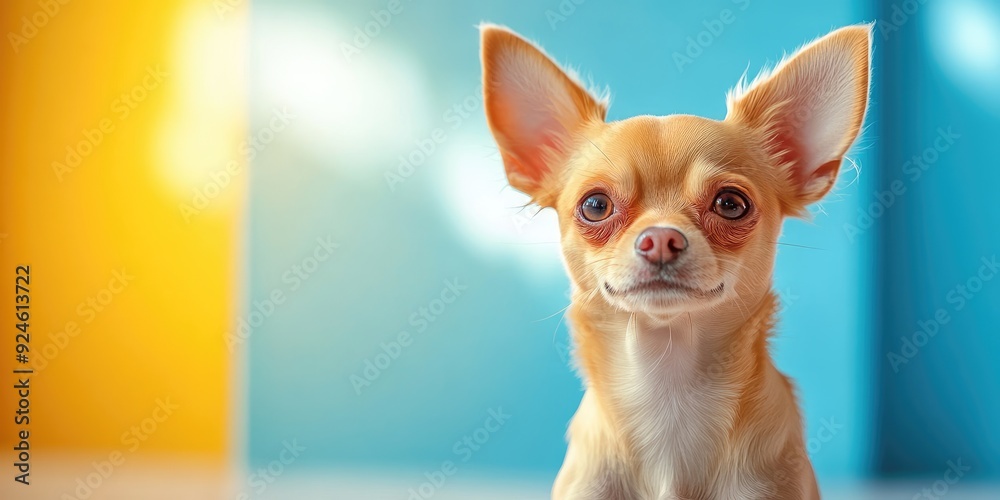 A Close-Up Portrait of a Tan Chihuahua with Large Eyes