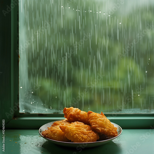 pakoda in rain