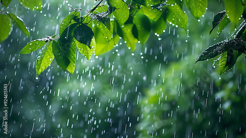 rain drops on leaf