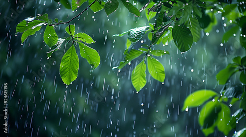 rain drops on leaf