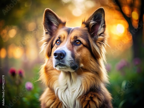 - Concept: Dog as a symbol of wisdom and beauty