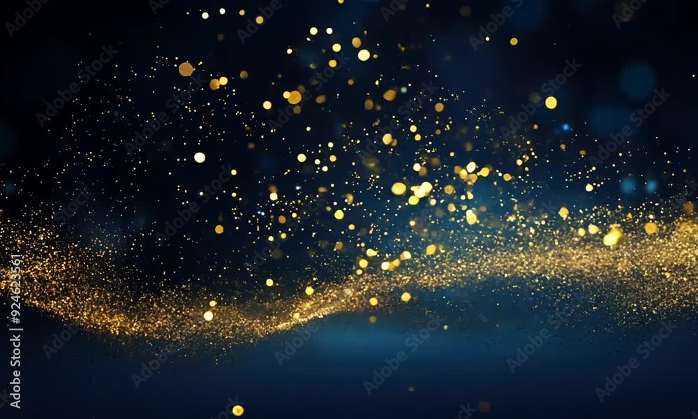 color gold particle on background