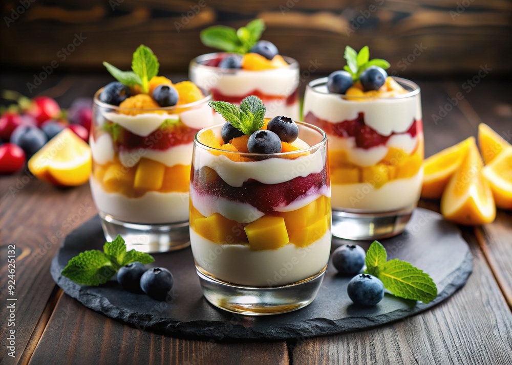 Zenith of Parfaits: An elegant and harmonious design, featuring a perfect balance of fruit, parfait, and mango flavors. Zenith of Parfaits: An elegant and harmonious design, featuring a perfect balance of fruit, parfait, and mango flavors.