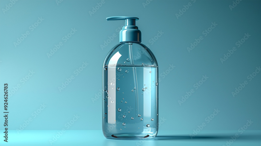 A pump bottle mockup beverage lotion drink. Made with generative ai
