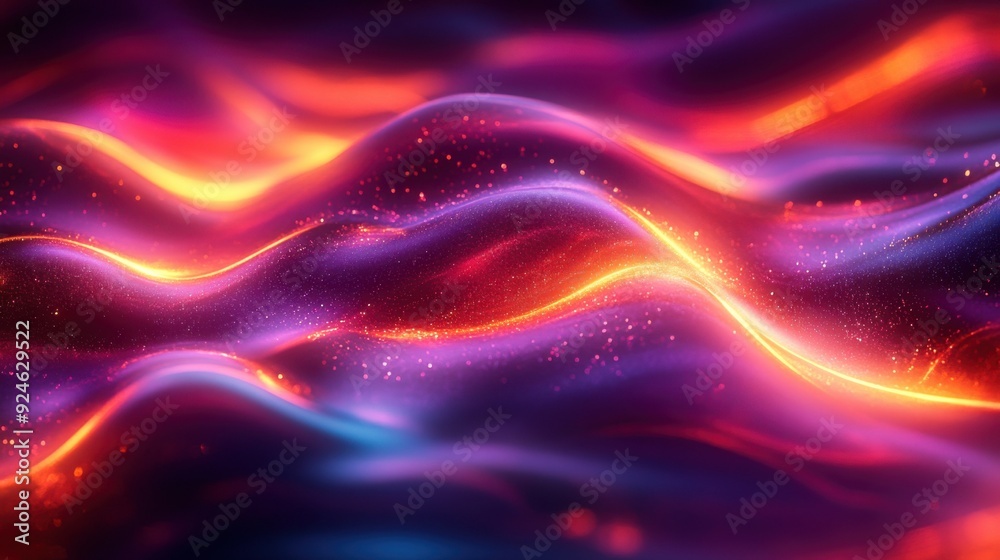 Vibrant Abstract Waves A Dance of Colorful Light Vibrant Abstract Waves A Dance of Colorful Light