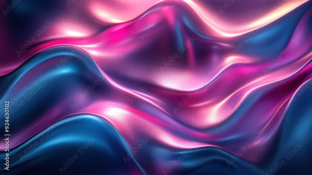 Vibrant Flowing Textures in Pink and Blue Waves Vibrant Flowing Textures in Pink and Blue Waves