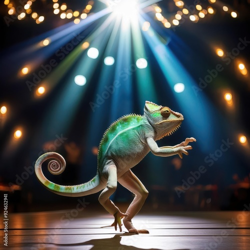 Ballet-Dancing Chameleon Spotlight Performance