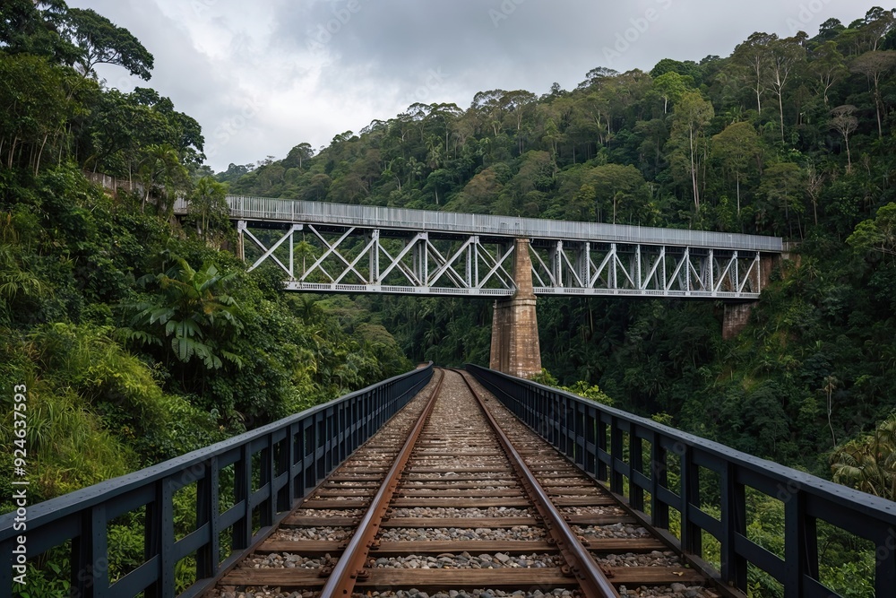 Discover the Historic Railway Bridge Surrounded by Lush Rainforest Scenery Discover the Historic Railway Bridge Surrounded by Lush Rainforest Scenery