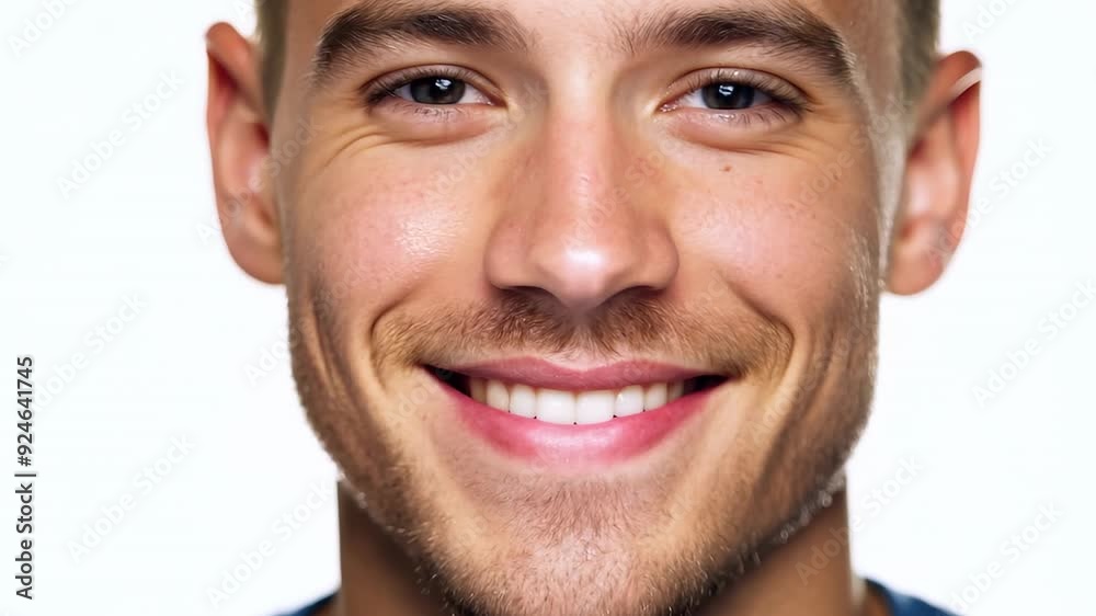 portrait of a handsome smiling man, looking at the camera portrait of a handsome smiling man, looking at the camera