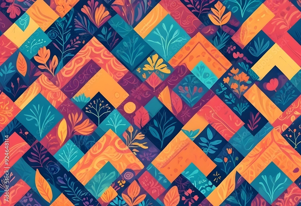 seamless pattern with shapes seamless pattern with shapes