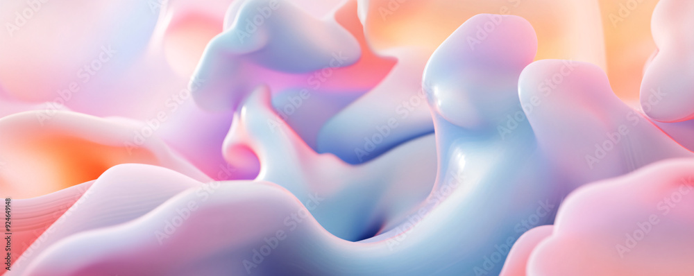 Abstract Pastel Waves. Abstract Pastel Waves.