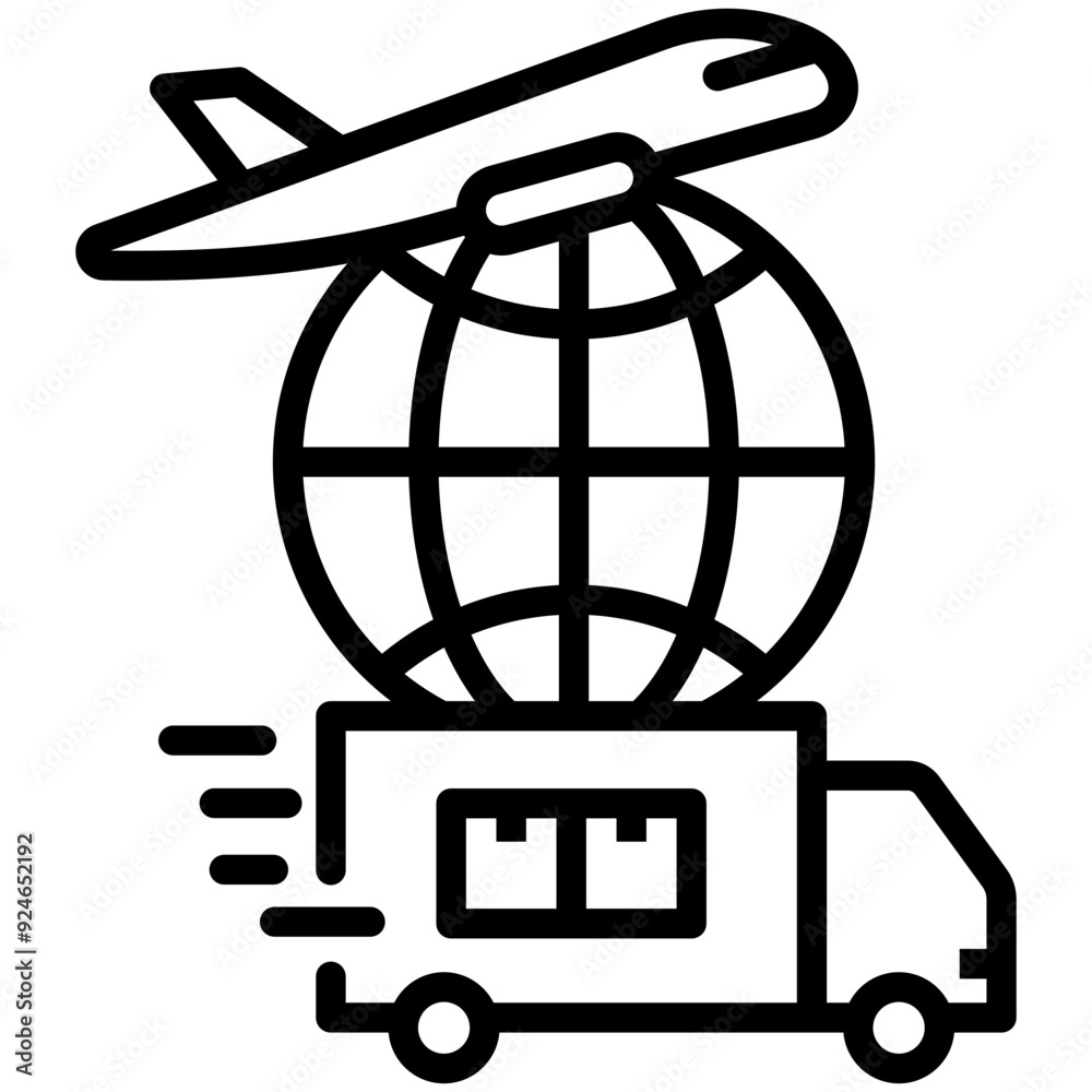 Global Logistics Icon Global Logistics Icon