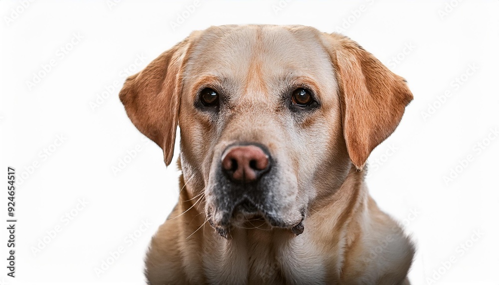 ラブラドールレトリバーのポートレート(Labrador Retriever portrait on white background)
ラブラドールレトリバーのポートレート(Labrador Retriever portrait on white background)