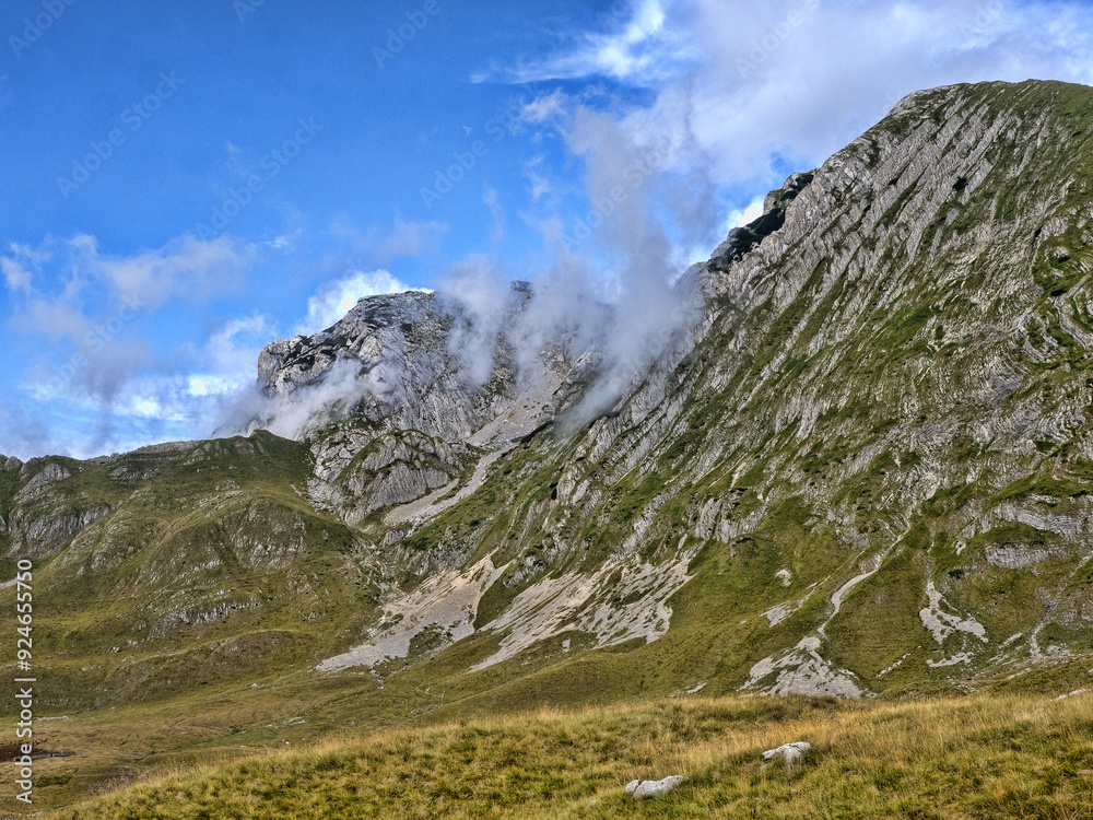 Beautiful mountains of Durmitor National Park in Montenegro