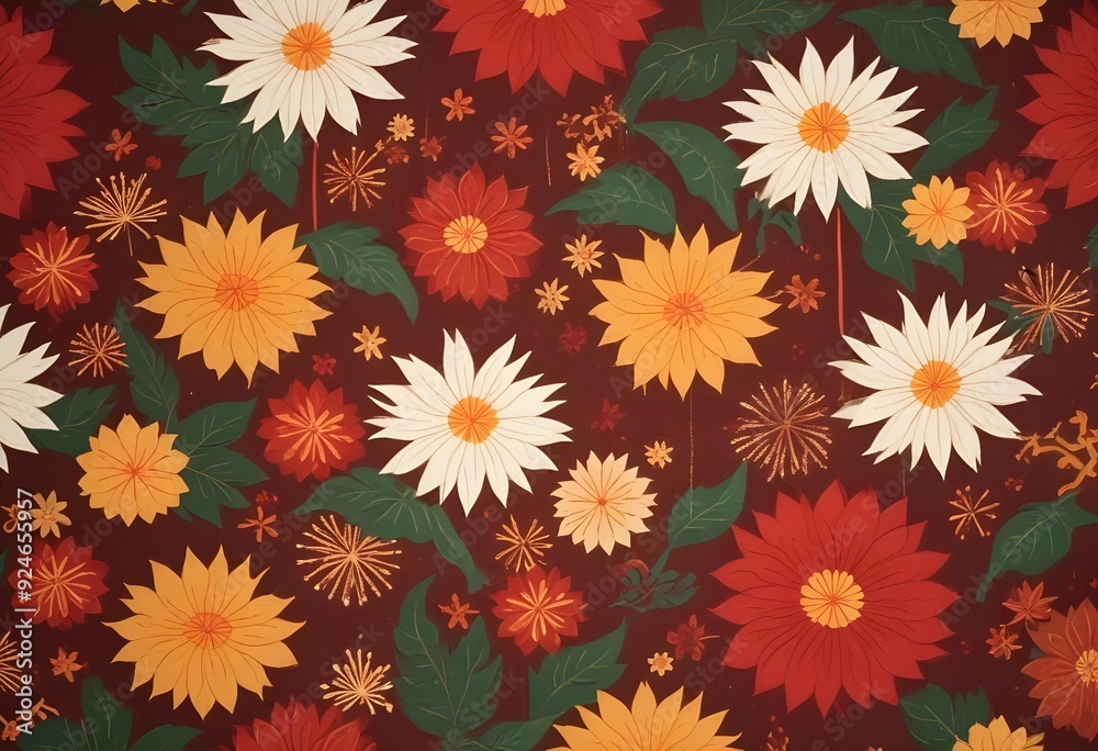 Floral pattern design Floral pattern design