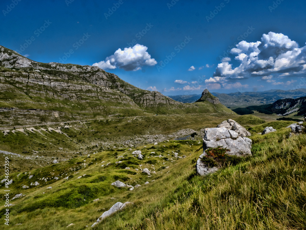 Beautiful mountains of Durmitor National Park in Montenegro