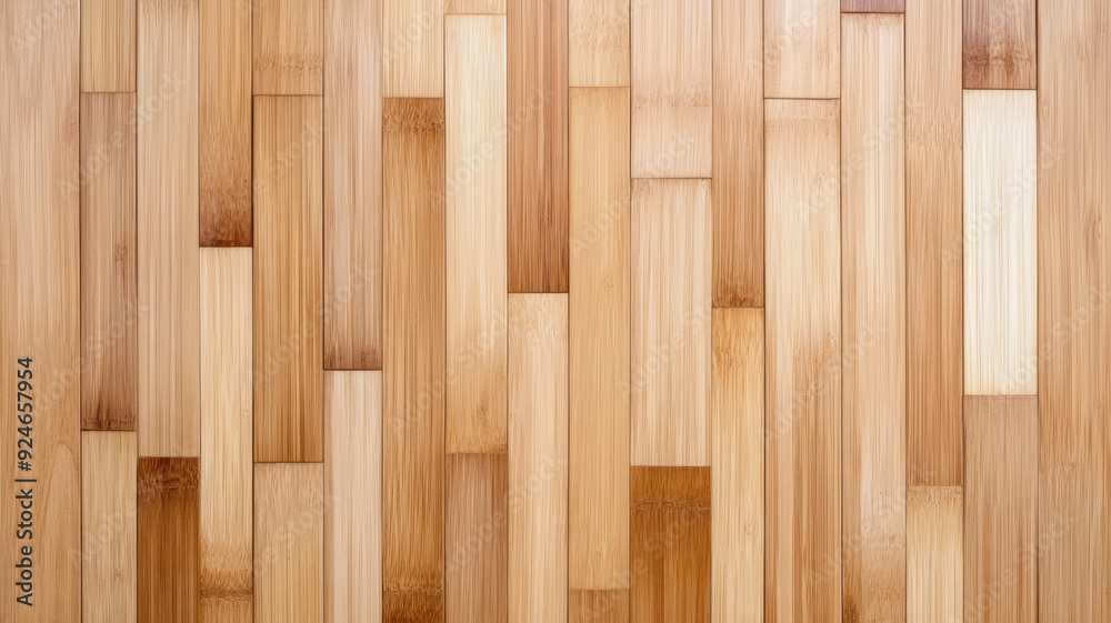A background of bamboo wood floor featuring tightly packed light toned planks with a subtle uniform grain and eco friendly appeal 