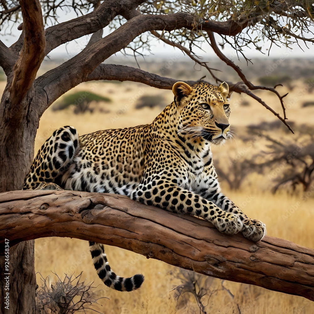 Obraz premium Leopard in a Tree