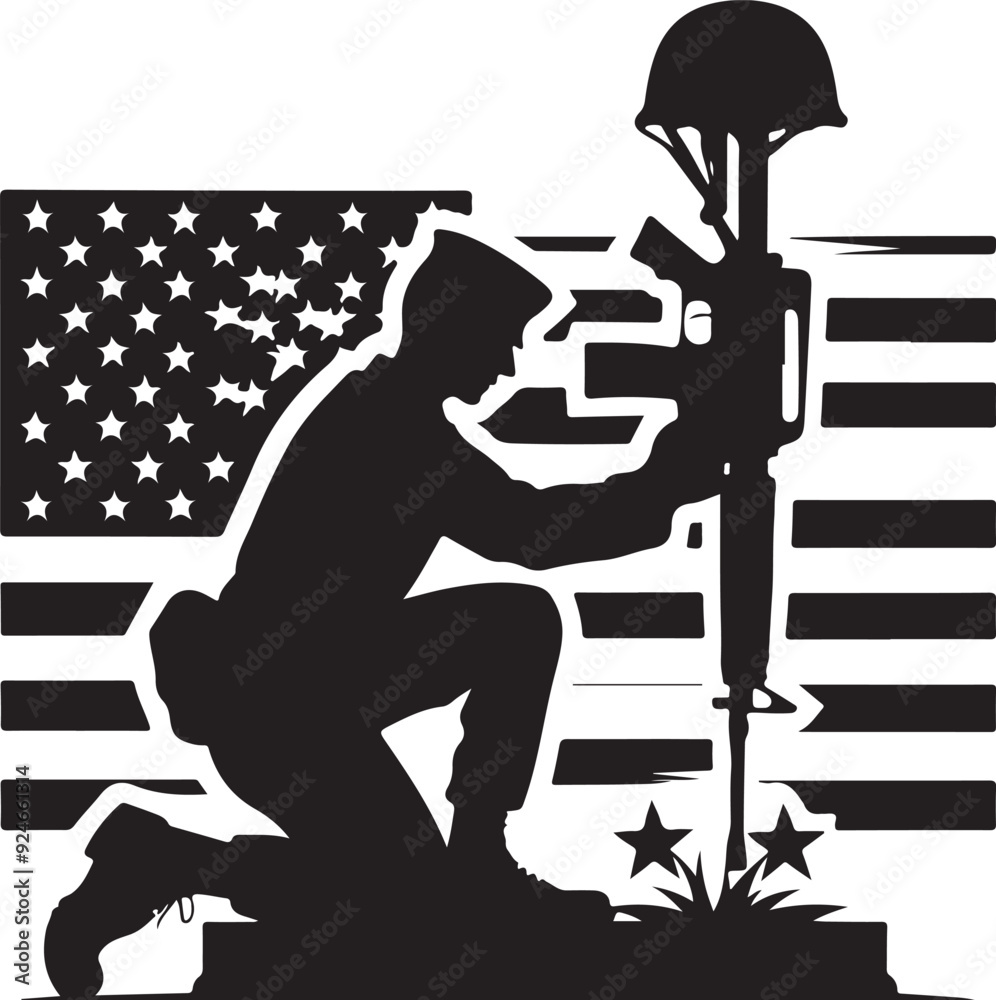 Honor in Silhouette - Memorial Day Army Tribute Series Silhouette Honor in Silhouette - Memorial Day Army Tribute Series Silhouette