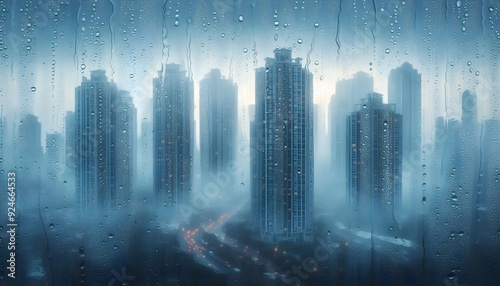 Condensation on glass residential towers overcast sky clear blue skies weather report Department of Meteorology