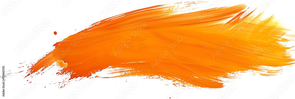 Abstract Orange Brushstrokes on a Transparent Background Abstract Orange Brushstrokes on a Transparent Background
