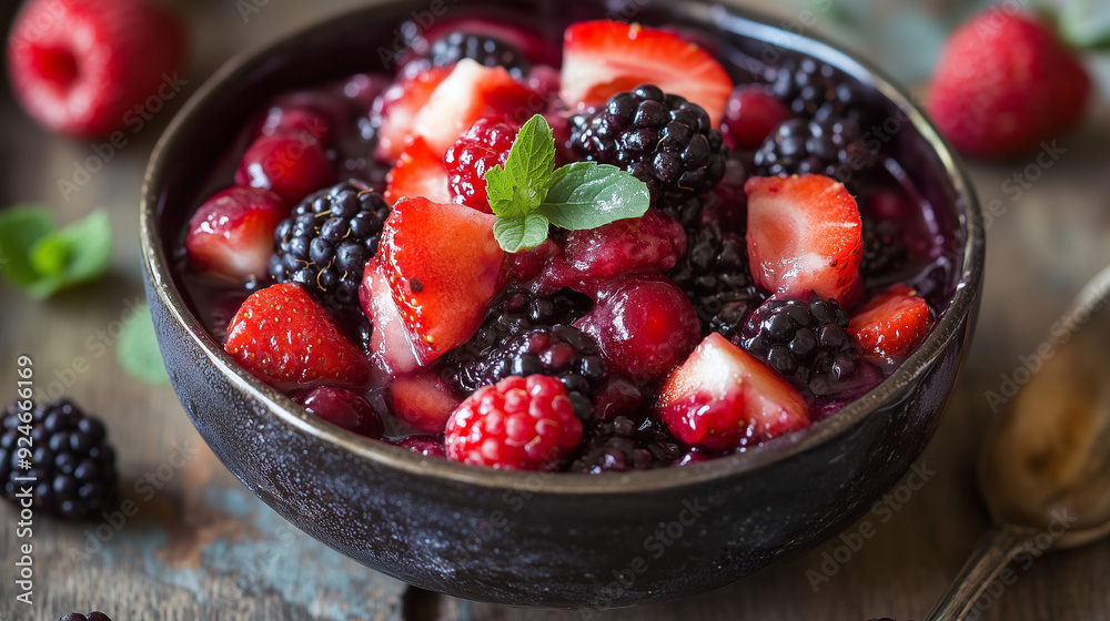 berries in a bowl berries in a bowl