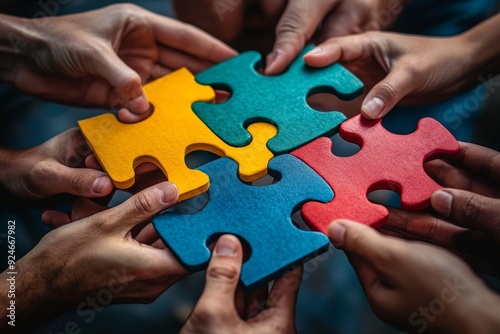 Organization Teamwork Concept, Generative AI
