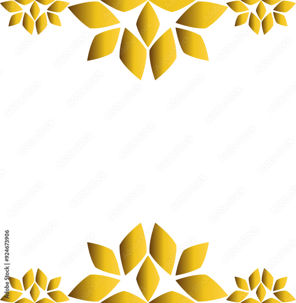 golden floral frame golden floral frame