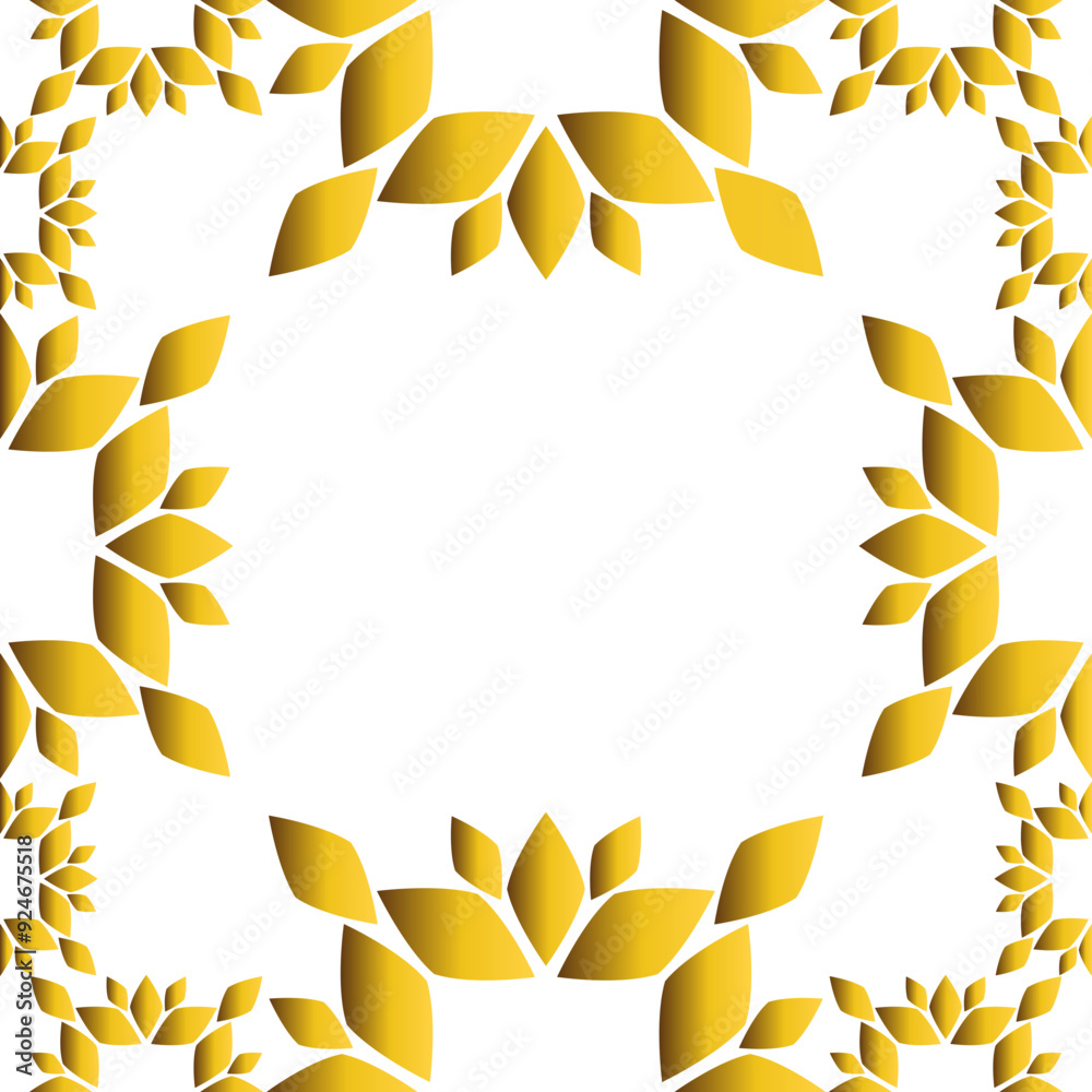 golden floral frame golden floral frame
