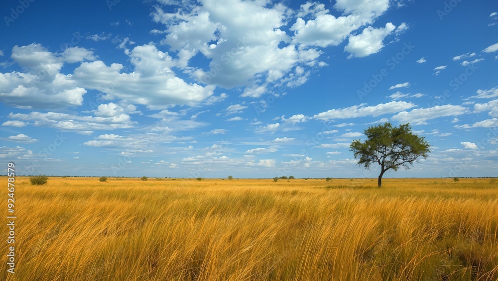 A breathtaking expanse of golden meadows under a vast blue sky, where fluffy clouds drift lazily, capturing the serenity and beauty of nature in its purest form. A breathtaking expanse of golden meadows under a vast blue sky, where fluffy clouds drift lazily, capturing the serenity and beauty of nature in its purest form.