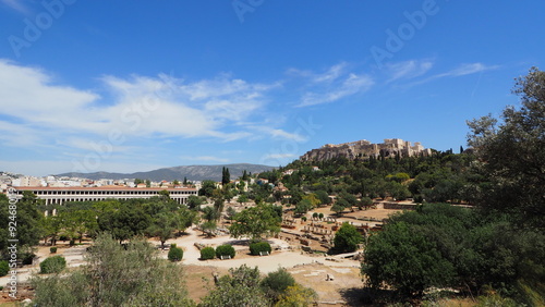 View of Acropolis from Agora of Athens, 11th June 2024, Greece