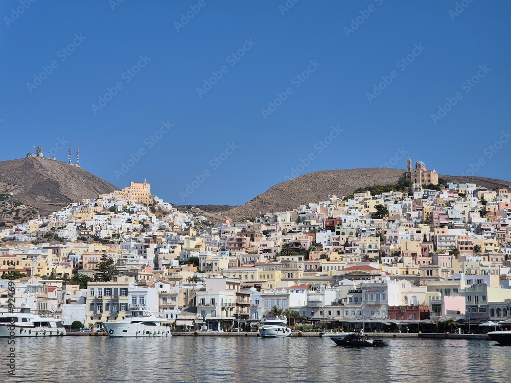 Greece, Cyclades, Syros, Ermoupoli, Ano Syros Greece, Cyclades, Syros, Ermoupoli, Ano Syros