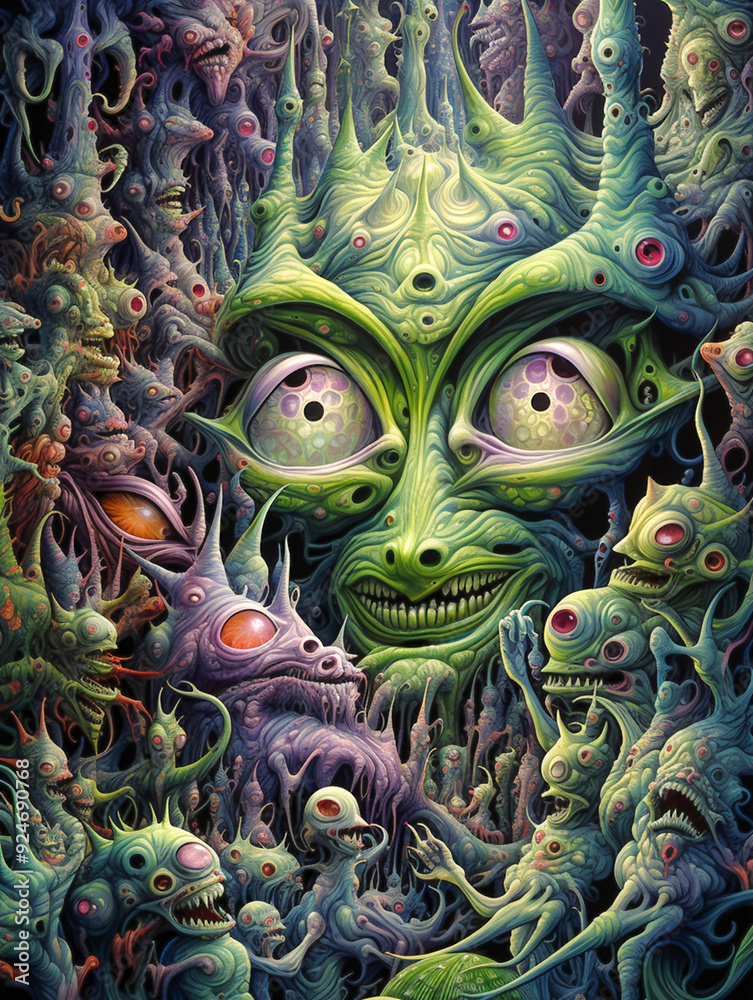 Psychedelic digital artwork Psychedelic digital artwork