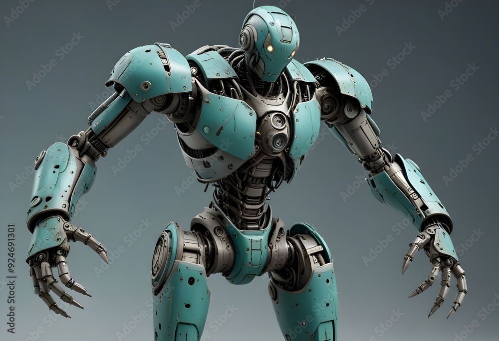 futuristic robot in 3d futuristic robot in 3d