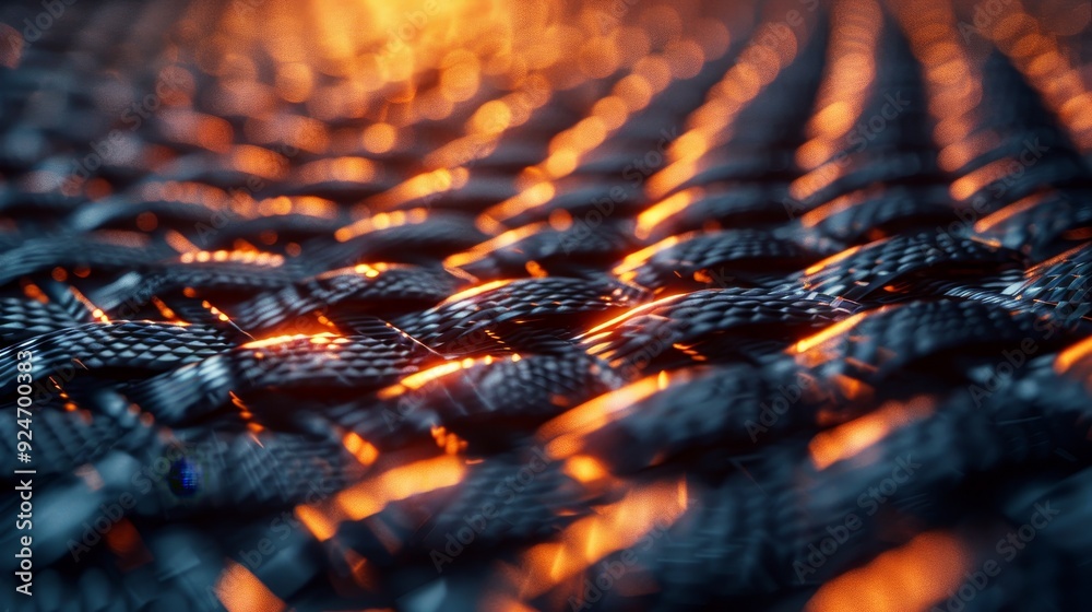Macro Shot of Intricate Carbon Fiber Weave and Glossy Texture Macro Shot of Intricate Carbon Fiber Weave and Glossy Texture
