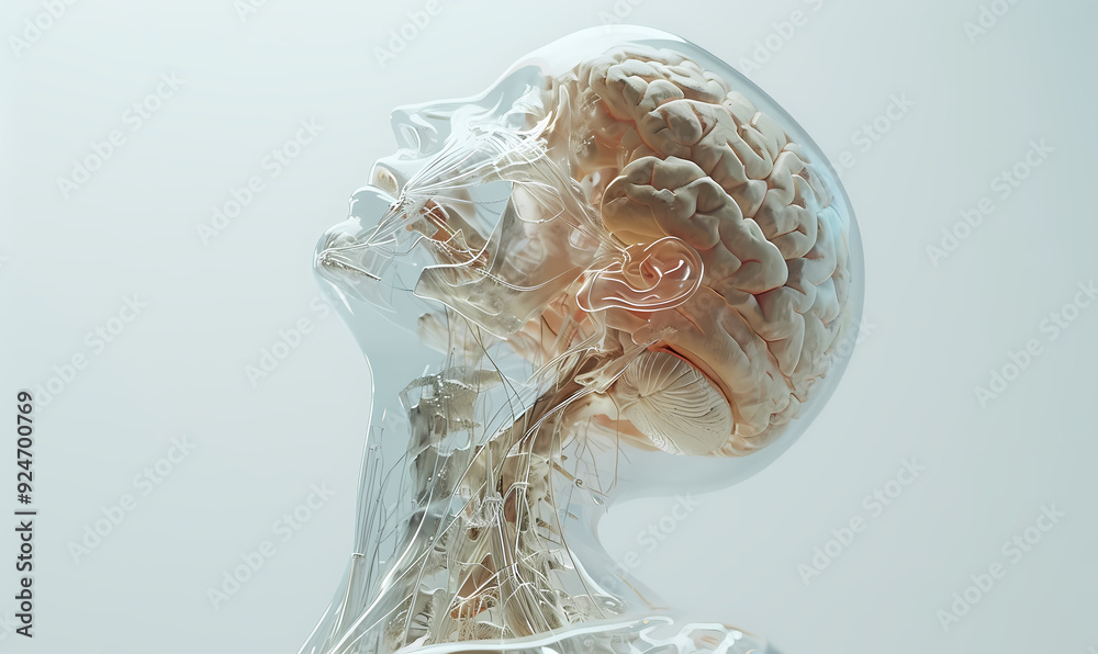 Obraz premium anatomy of the human brain
