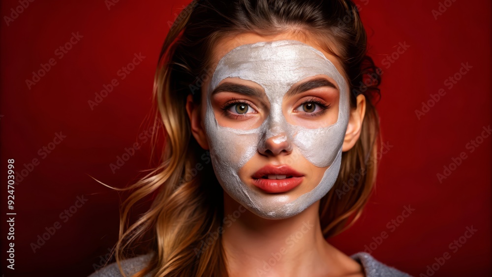 A Young European Lady Poses with Natural Makeup and Clean Background A Young European Lady Poses with Natural Makeup and Clean Background