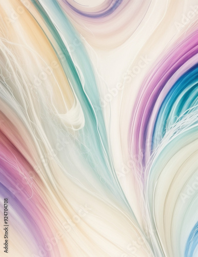 abstract colorful background with waves - abstract colorful waves background - Generative AI